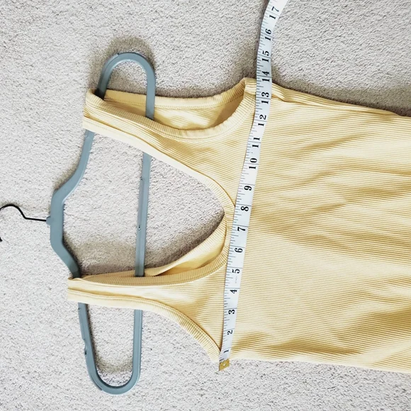 Abercrombie Ribbed Wide Strap Sleeveless Scoop Neck Bodysuit M - Picture 5 of 7